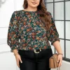 camasa-marime-mare-inflorata-multicolora-cu-mansete-elastice