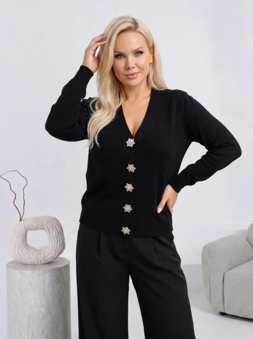 cardigan-din-tricot-fin-cu-decolteu-in-v-si-nasturi-stralucitori