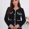 cardigan-din-tricot-pufos-cu-nasturi-perlati