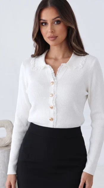 cardigan-din-tricot-striat-cu-guler-din-dantela-si-nasturi-aurii
