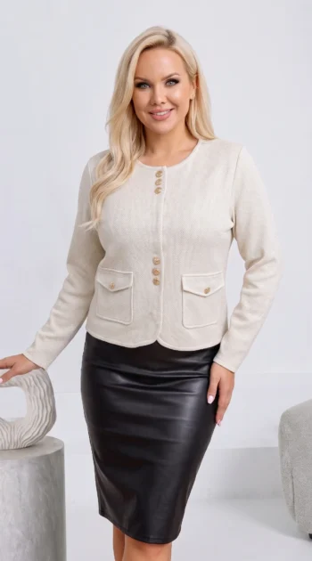 cardigan-elegant-din-tricot-cu-insertii-aurii-si-nasturi-metalici