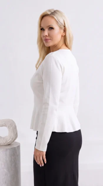 cardigan-elegant-din-tricot-fin-cu-peplum-si-nasturi-metalici