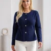 cardigan-elegant-din-tricot-fin-cu-peplum-si-nasturi-metalici