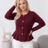 cardigan-elegant-din-tricot-fin-cu-peplum-si-nasturi-metalici