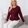 cardigan-elegant-din-tricot-fin-cu-peplum-si-nasturi-metalici