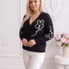 cardigan-elegant-din-tricotcu-broderie-florala-reliefata-contrastanta