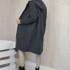 cardigan-lung-din-tricot-moale-gri-inchis-cu-gluga