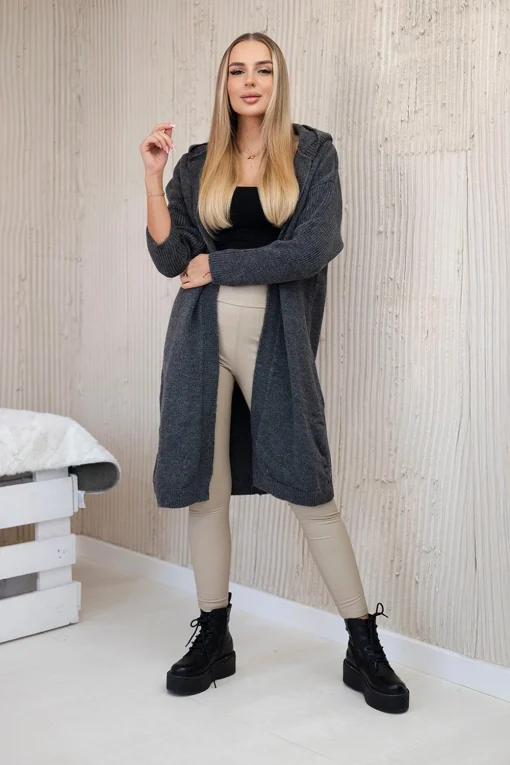 cardigan-lung-din-tricot-moale-gri-inchis-cu-gluga