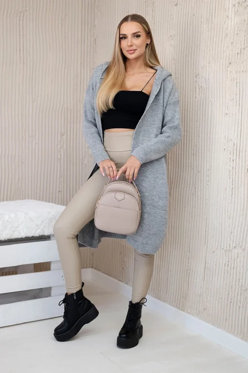 cardigan-lung-gri-din-tricot-moale-cu-gluga