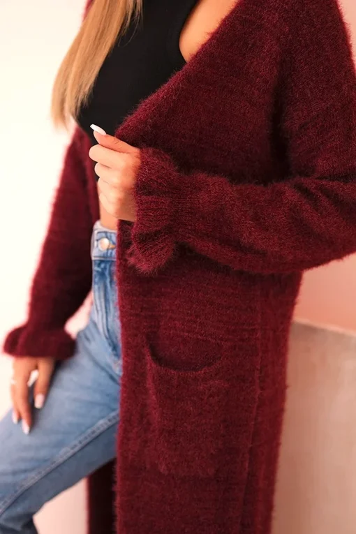 cardigan-lung-pufos-bordo-cu-maneci-lungi-si-croiala-lejera