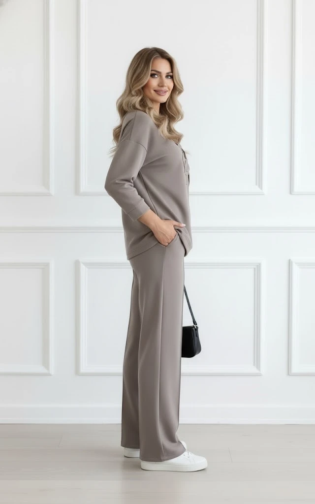 Compleu dama bej elegant cu floa... - 3 | YEO