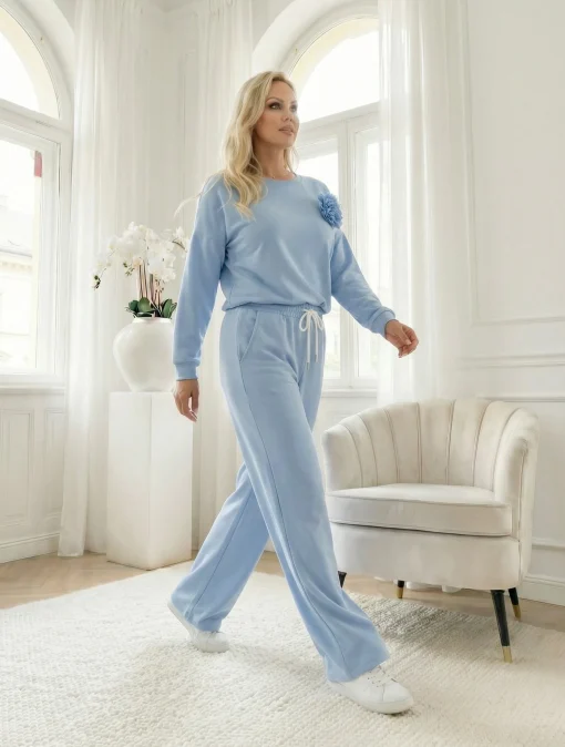 compleu-dama-bleu-casual-cu-pantaloni-si-bluza-lejera