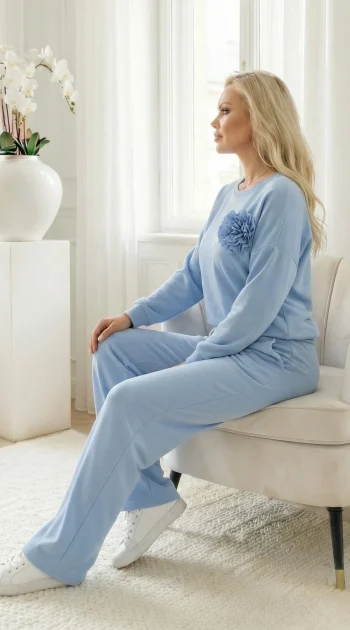 compleu-dama-bleu-casual-cu-pantaloni-si-bluza-lejera