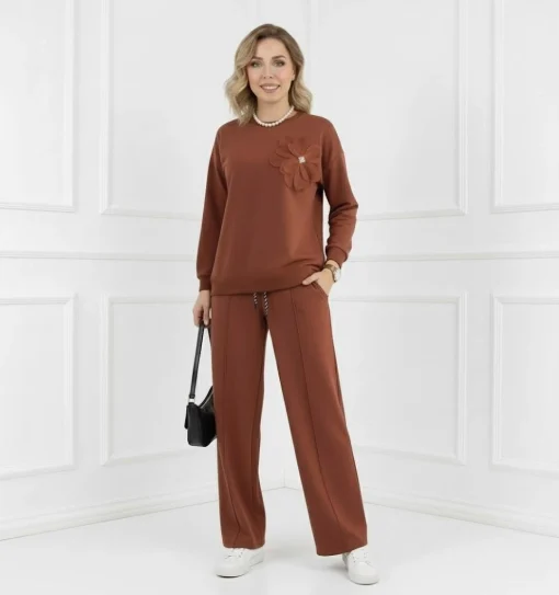compleu-dama-caramiziu-elegant-cu-floare-3d