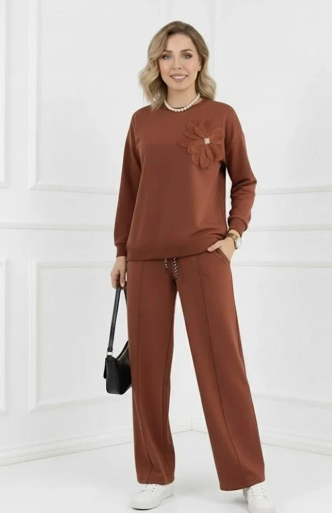 Compleu dama caramiziu elegant c...