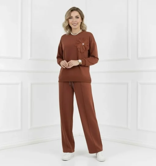 compleu-dama-caramiziu-elegant-cu-floare-3d