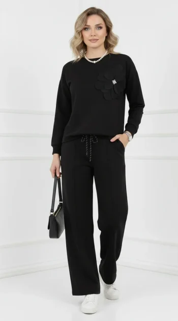compleu-dama-negru-elegant-cu-floare-3d