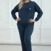 compleu-dama-oversize-bleumarin-elegant-cu-floare-3d