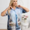 compleu-elegant-albastru-din-satin-cu-imprimeu-artistic-si-pantaloni-largi