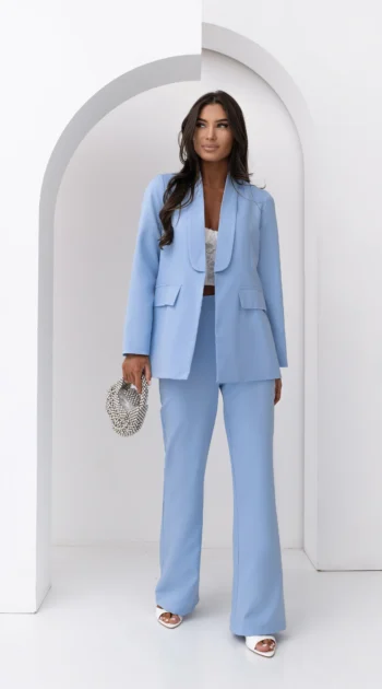 compleu-elegant-bleu-format-din-sacou-cu-cordon-si-pantaloni-evazati