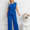 compleu-elegant-marime-mare-plisat-albastru