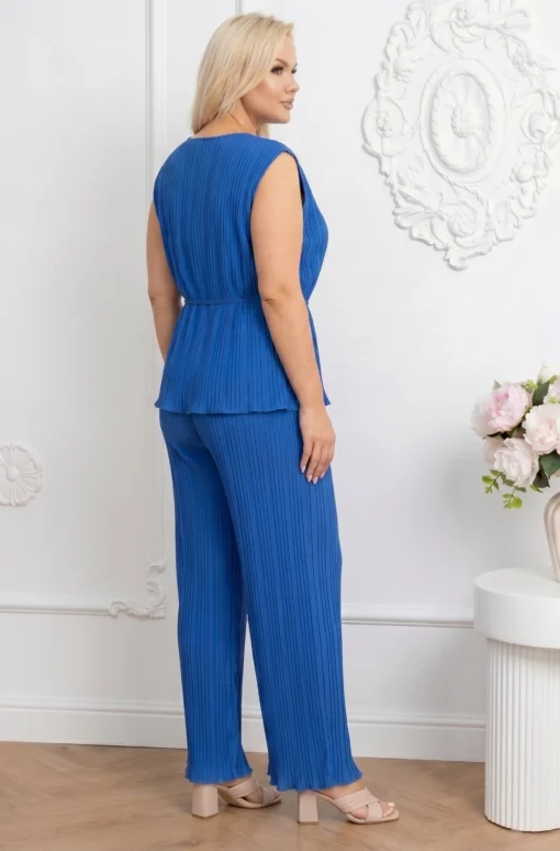 compleu-elegant-marime-mare-plisat-albastru