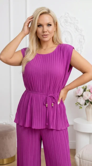compleu-elegant-marime-mare-plisat-magenta