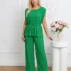 compleu-elegant-marime-mare-plisat-verde