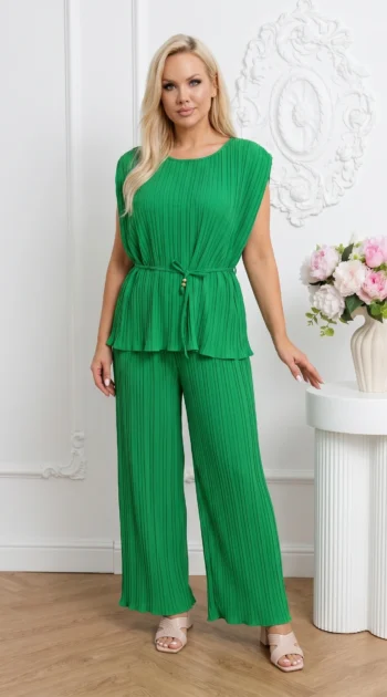 compleu-elegant-marime-mare-plisat-verde