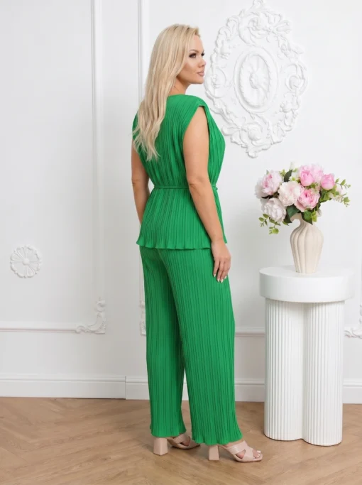 compleu-elegant-marime-mare-plisat-verde