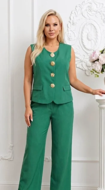 compleu-elegant-verde-format-din-vesta-cu-nasturi-metalici-si-pantaloni