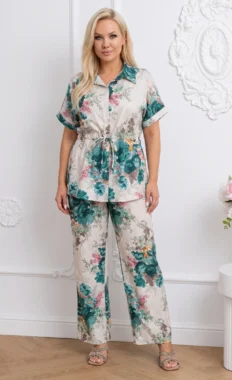 Compleu lejer cu imprimeu floral