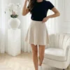 fusta-bej-scurta-cu-croiala-in-clos-si-talie-inalta