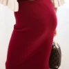 fusta-burgundy-din-tricot-elastica