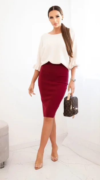 fusta-burgundy-din-tricot-elastica