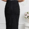 fusta-conica-neagra-midi-cu-talie-inalta