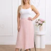 fusta-lunga-plisata-roz-cu-talie-elastica