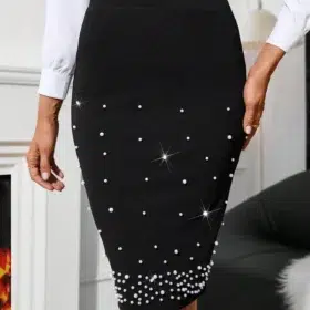 Fusta Mercy, eleganta cu perlute