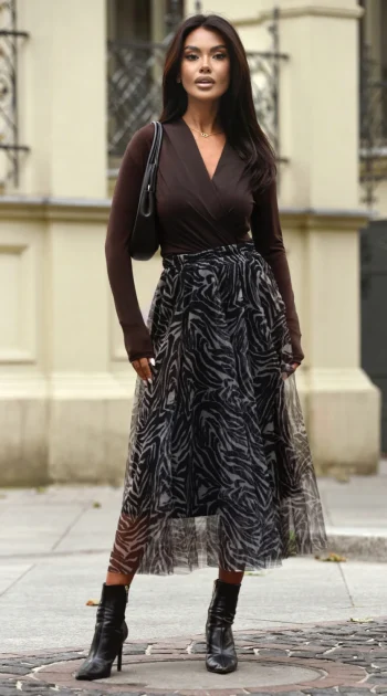 fusta-midi-din-tull-cu-imprimeu-animal-print-alb-negru