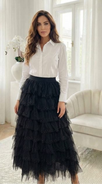 fusta-midi-din-tulle-negru-cu-volane-si-detalii-discrete