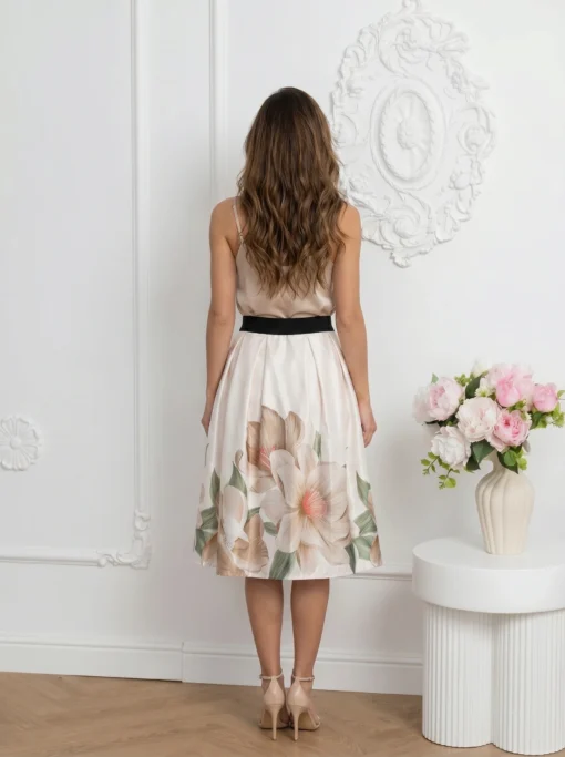 fusta-midi-eleganta-cu-imprimeu-floral-bej-si-talie-inalta