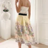 fusta-midi-galben-pai-cu-imprimeu-peisaj-mediteranean-si-talie-elastica