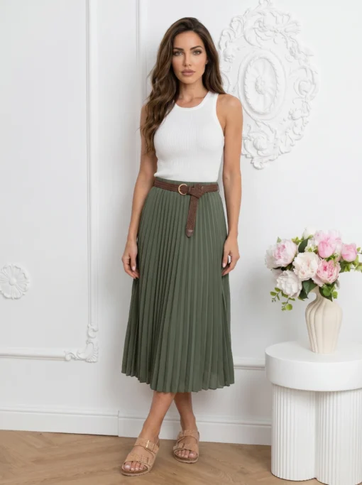 fusta-midi-plisata-cu-curea-impletita