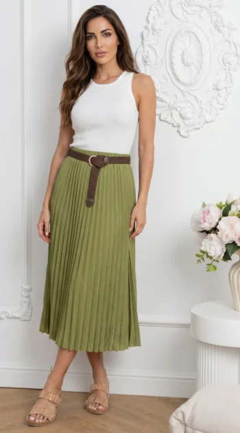 fusta-midi-plisata-cu-curea-impletita