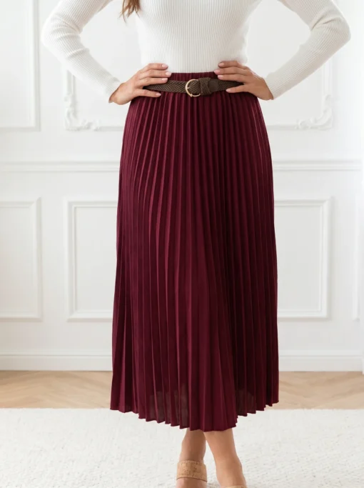 fusta-midi-plisata-cu-curea-impletita