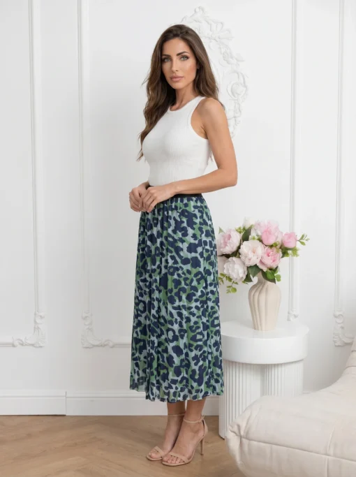 fusta-midi-plisata-cu-imprimeu-animal-print