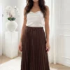 fusta-midi-plisata-maro-ciocolatiu-cu-talie-elastica