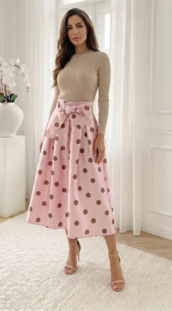 fusta-midi-roz-cu-buline-si-funda-in-talie