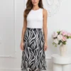 fusta-midi-vaporoasa-cu-imprimeu-zebra-si-talie-elastica