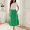 fusta-midi-verde-din-bumbac-cu-nasturi-frontali